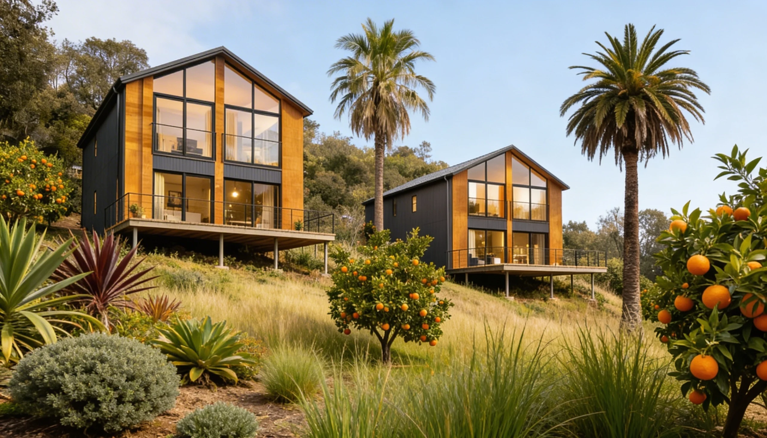 Tsikhisdziri Gardens - domy na wzgórzu nad Batumi