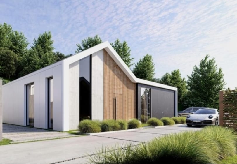 HIDE - stylowy dom z przestronnym tarasem i naturalnymi materiałami