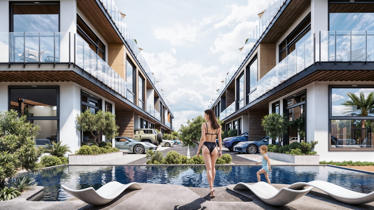 ParkLime - alternatywny widok na strefę basenową