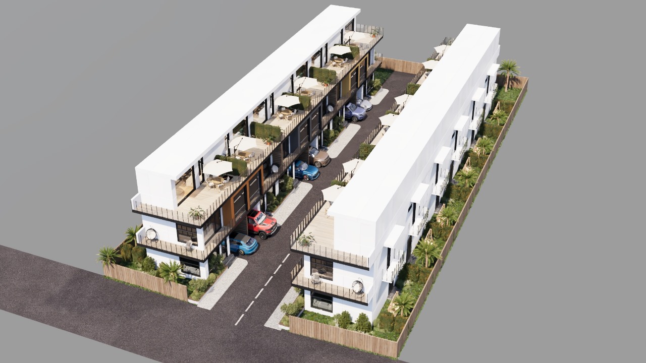 ParkLime - rzut na całe osiedle townhouse'ów