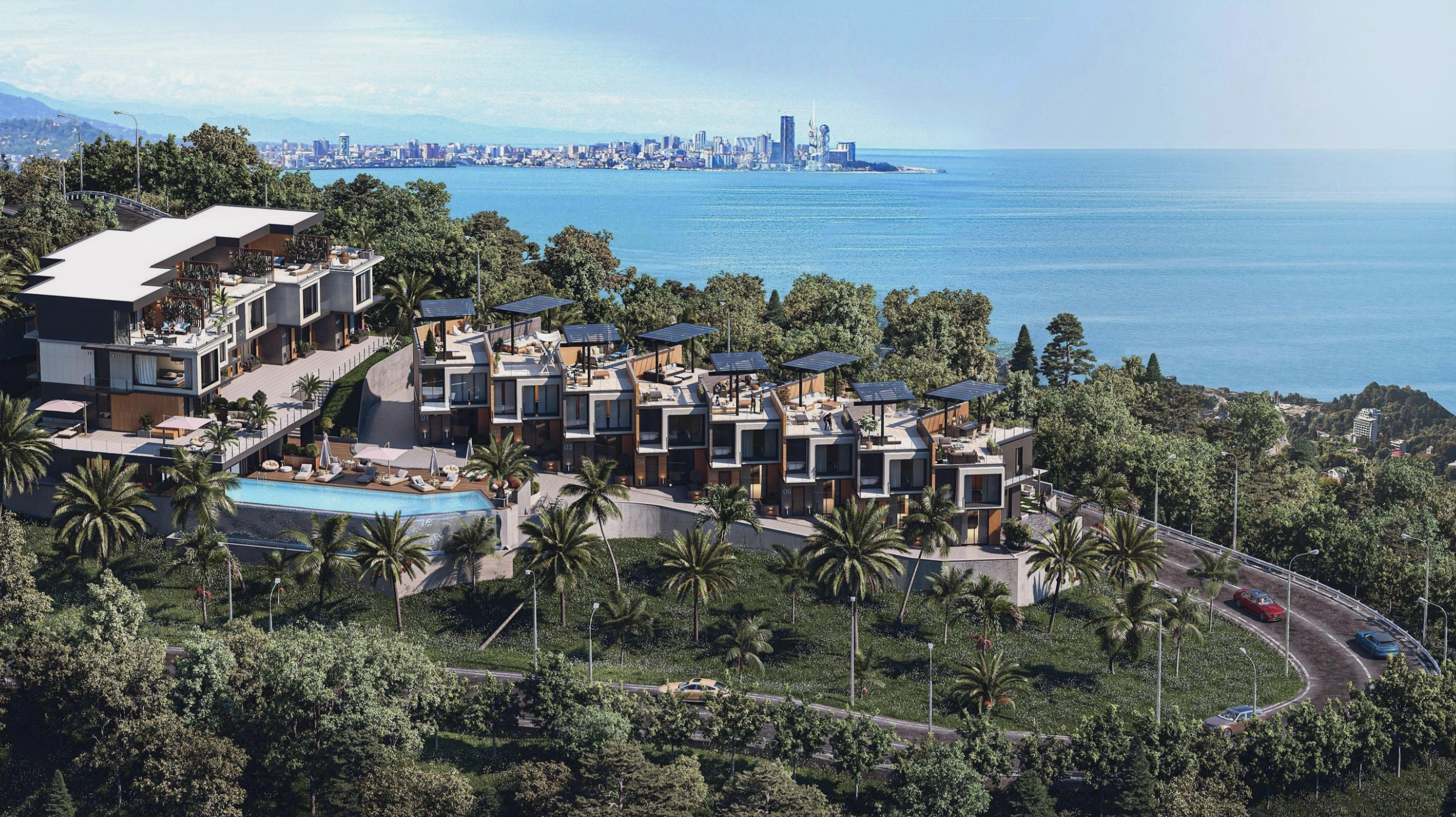 iVillas Makhinjauri z panoramą Batumi