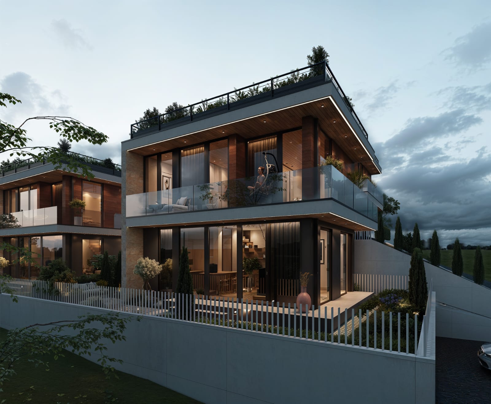 Mimosa - nowoczesne domy z basenem w Gonio