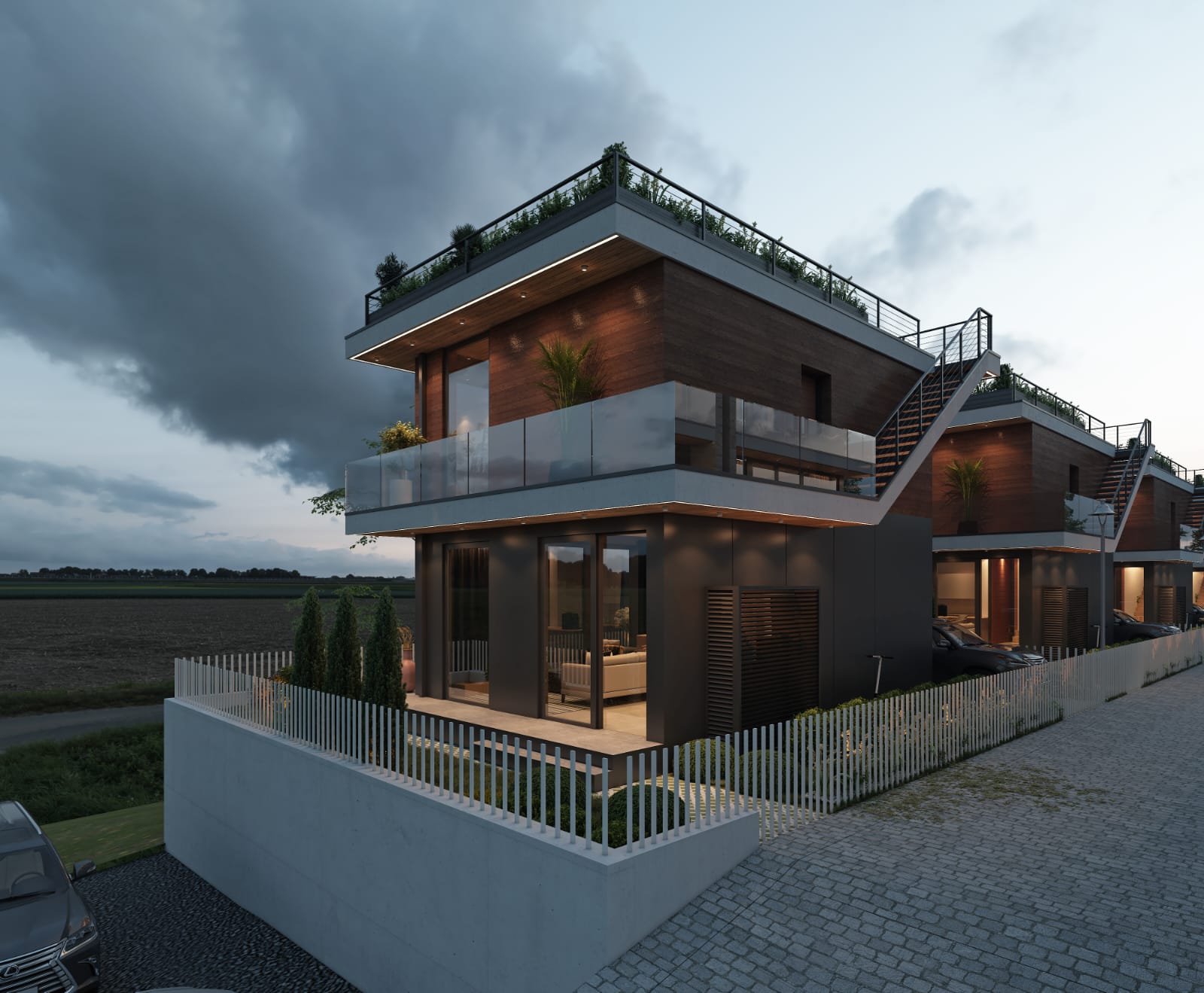 Mimosa - nowoczesne domy z basenem w Gonio koło Batumi