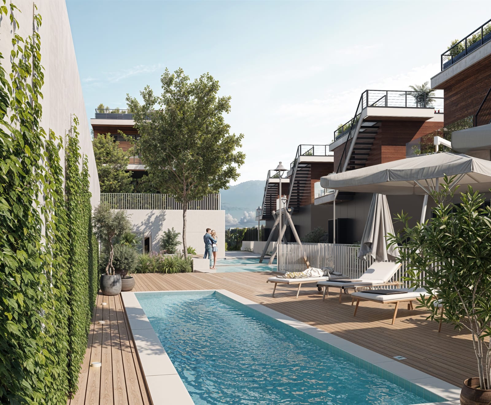 Mimosa - nowoczesne domy z basenem w Gonio