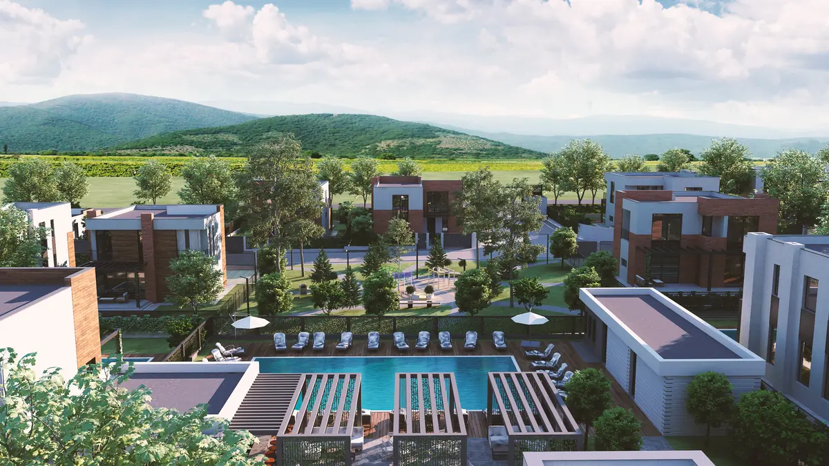 Villa Vista - ekskluzywny kompleks willowy nad Jeziorem Bazaleti w Gruzji