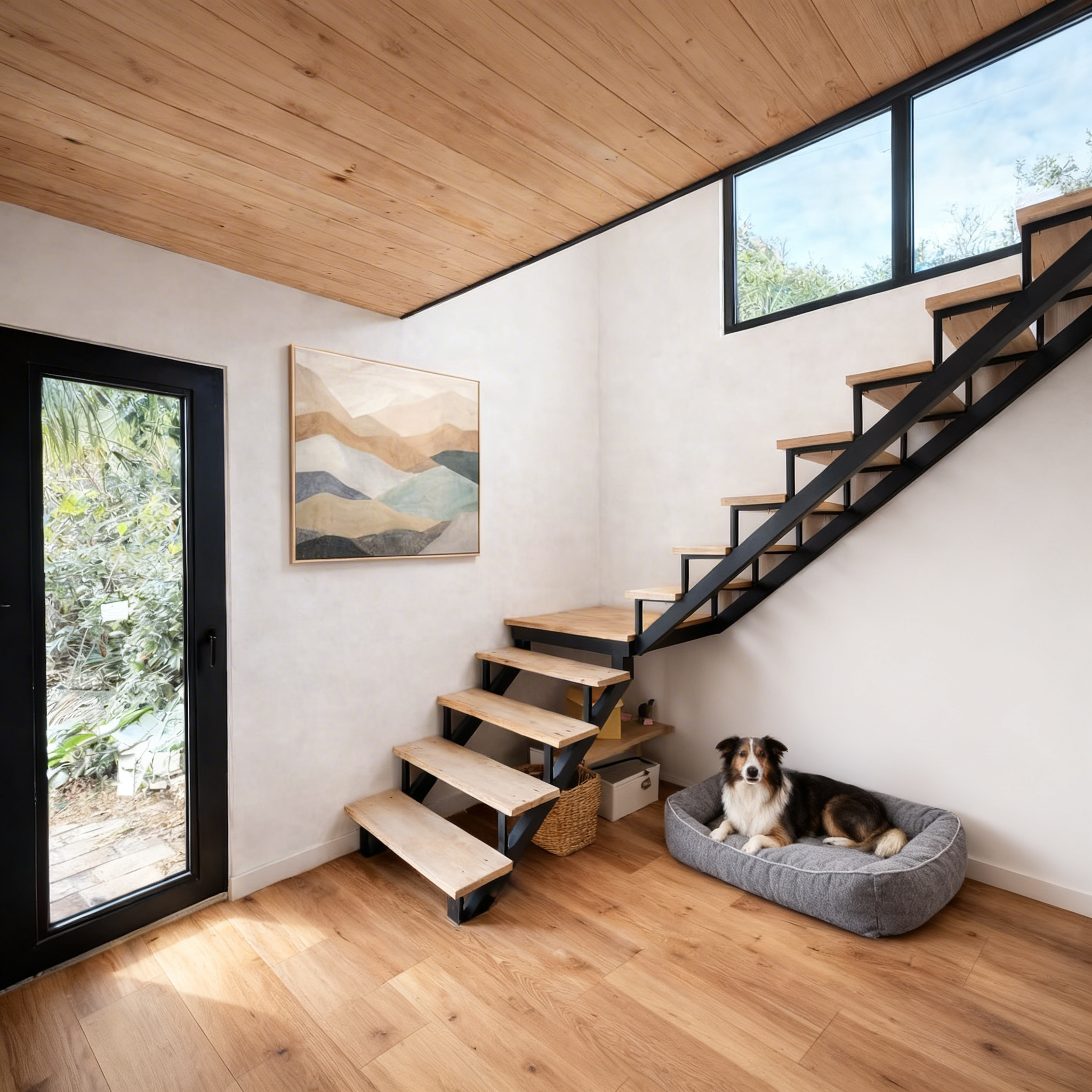 Tsikhisdziri Gardens - kuchnia z wyspą i jadalnią