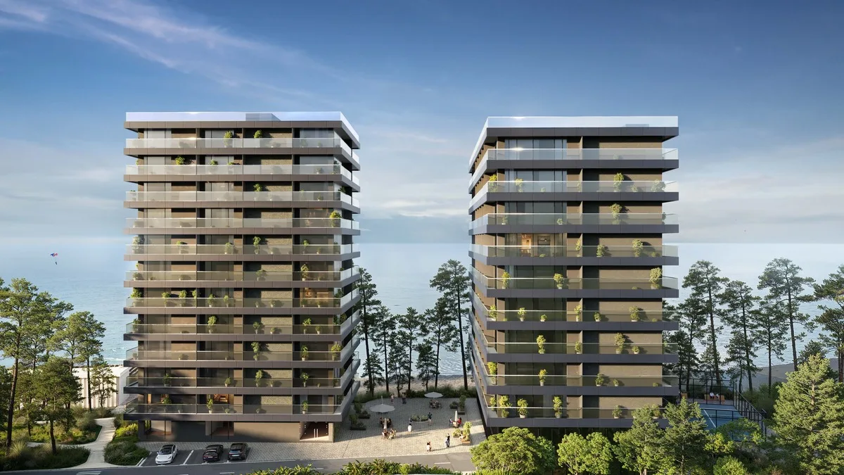 Buknari Resort - wieże rezydencjonalne w lesie sosnowym